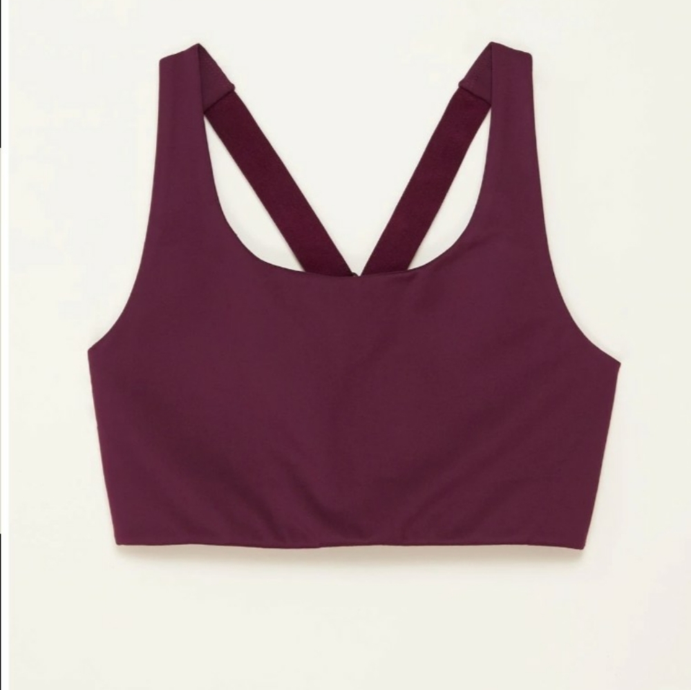 Girlfriend Collective Plum Simone Bra